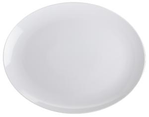 Basic, oval flat tallrik, 20x16 cm - 6 st/fp