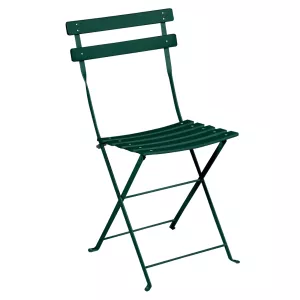 Bistro Classique stol från Fermob i cedar green grön färg som är fällbar.