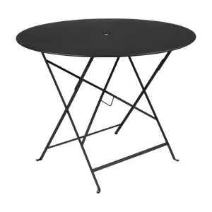 Bistro bord, fällbart, 96 diameter cm, höjd 74 cm, parasollhål