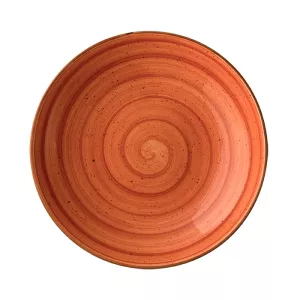 Aura Terracotta bloom djup tallrik 25 diameter cm från Bonna.