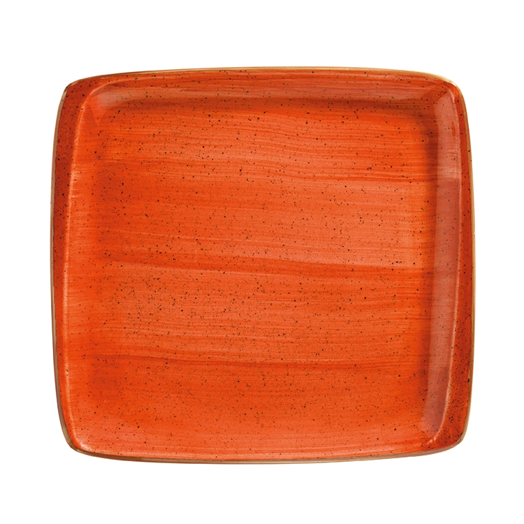 Aura Terracotta, Moove fyrkantig tallrik - 12 st/fp (15x14 cm)