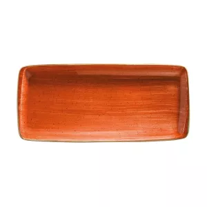 Aura Terracotta moove rektangulär tallrik 34x16 cm från Bonna.