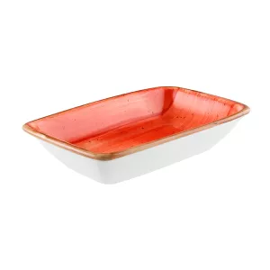 Aura Terracotta moove rektangulär skål 15x9 cm från Bonna.