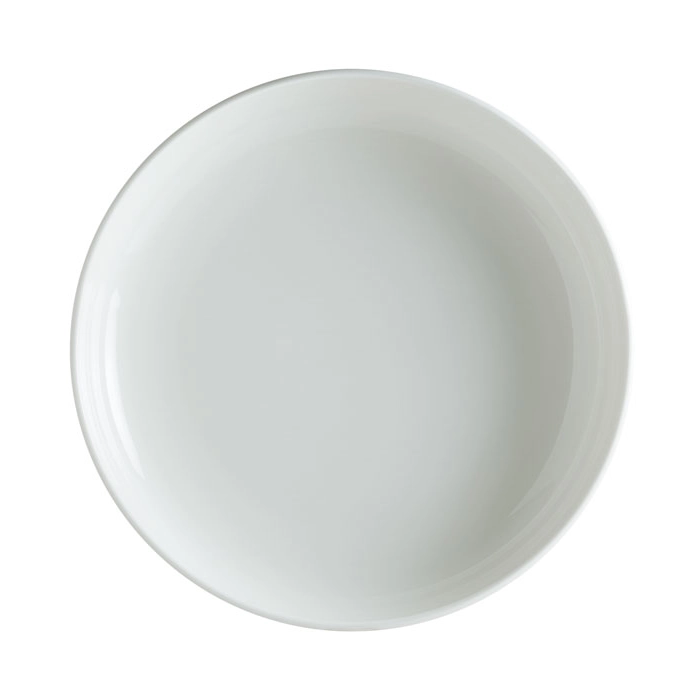 Pott djup tallrik 18 diameter cm i vitt från Bonna.