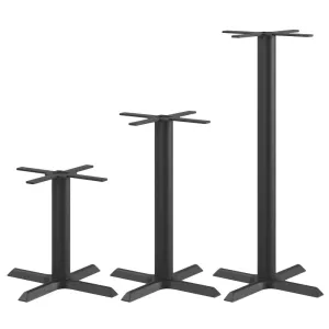 Ferrera bordsstativ i svart med kryssfot 55 cm från Elj som finns i olika höjder.