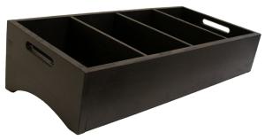 Besticklåda lutande, 4 fack - flera färgval