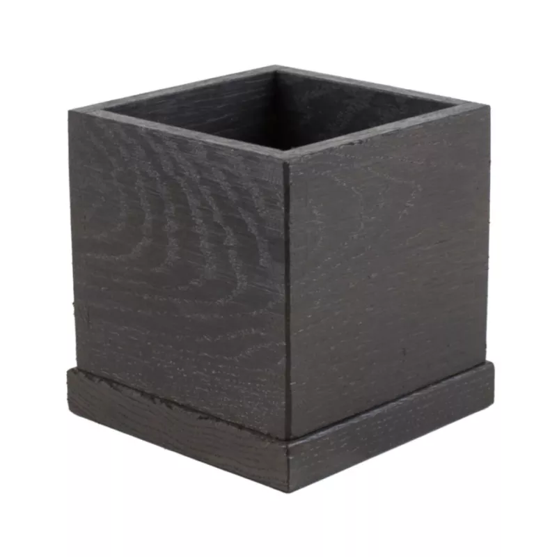 Besticklåda, liten, 12x12x13 cm - flera färgval (Havana black)