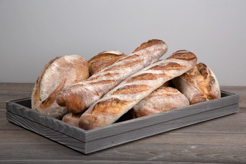 Stapelbar trälåda från Select Concept i GN 1/1 storlek och 53x32,5x5,7 cm i driftwood.