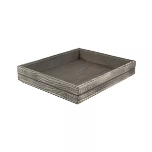 Stapelbar trälåda från Select Concept i GN 1/2 storlek med höjd 5,7 cm och i driftwood.