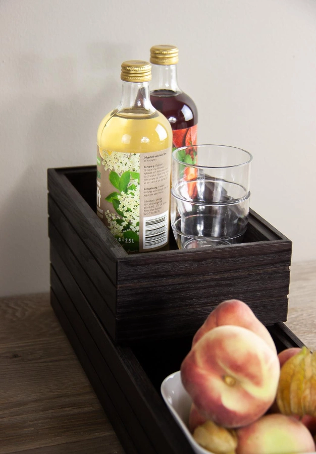 Stapelbar trälåda från Select Concept i GN 2/4 storlek.