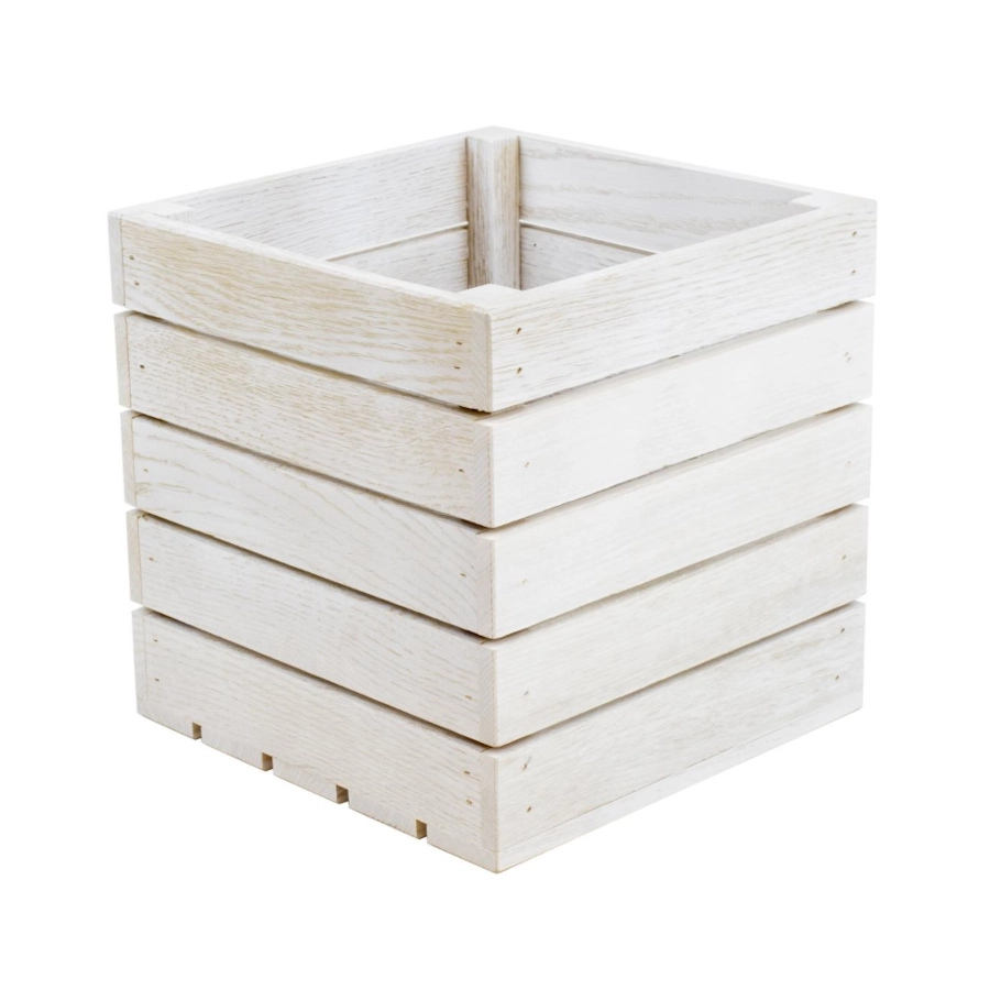 Trälåda från Select Concept av ek och 20x20x20 cm i askbets.