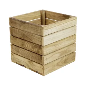 Trälåda från Select Concept av ek och 20x20x20 cm som är linoljad.