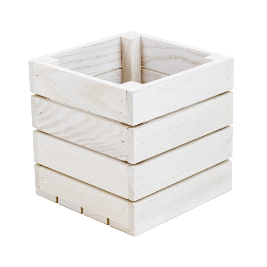 Trälåda från Select Concept av ek och 15x15x15 cm i askbets.