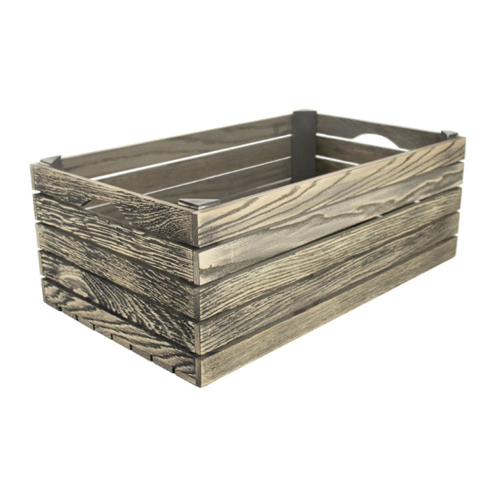 Stor trälåda från Select Concept av ek i driftwood.