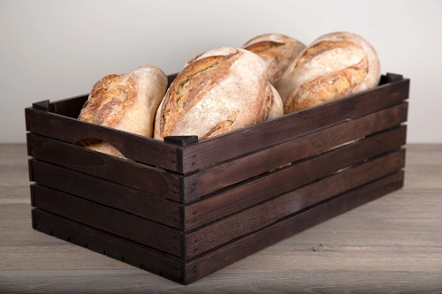 Stor trälåda från Select Concept av ek i havana black.