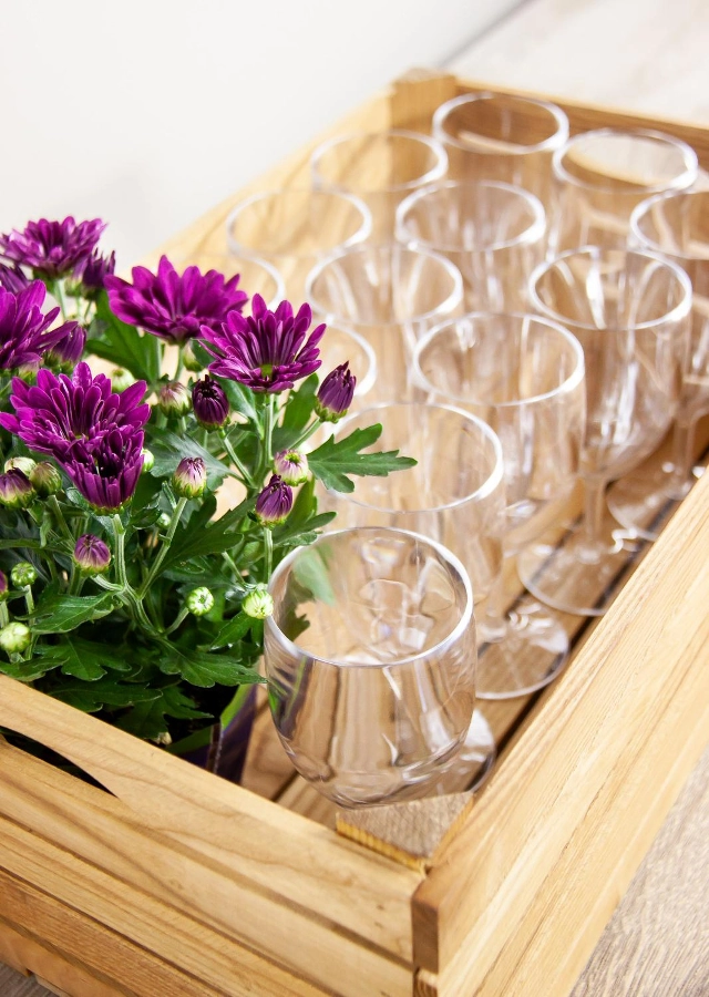 Stor trälåda från Select Concept av ek och linoljad.