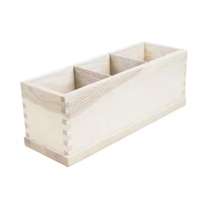 Besticklåda från Select Concept med 3 fack i en stor storlek och i askbets.