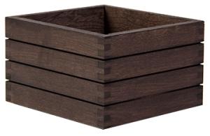 Stapelbar trälåda från Select Concept som är i havana black och 24,7x24,7x16,8 cm.