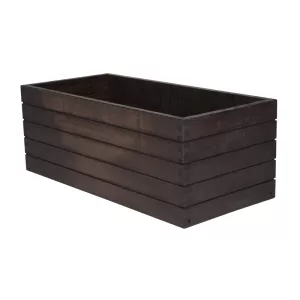 Rektangulär stapelbar trälåda 53x24,7x20 cm från Select Concept och Havana black.