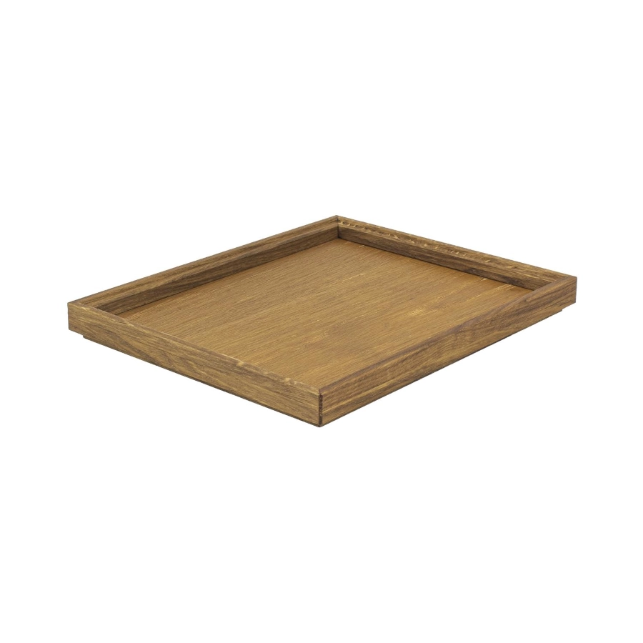 Stapelbar trälåda från Select Concept i GN 1/2 storlek med höjd 3,1 cm och linoljad.