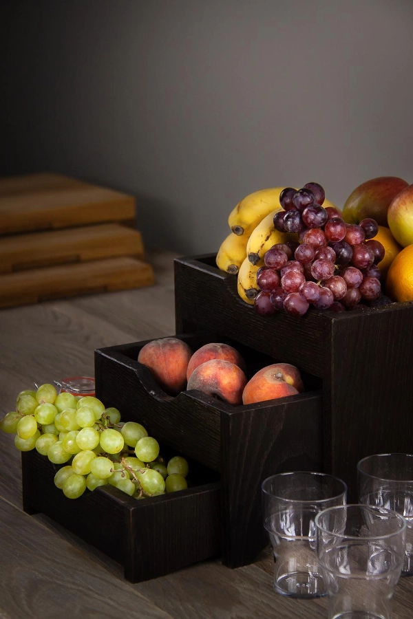 Mini display set som har 3 lådor i havana black från Select Concept.