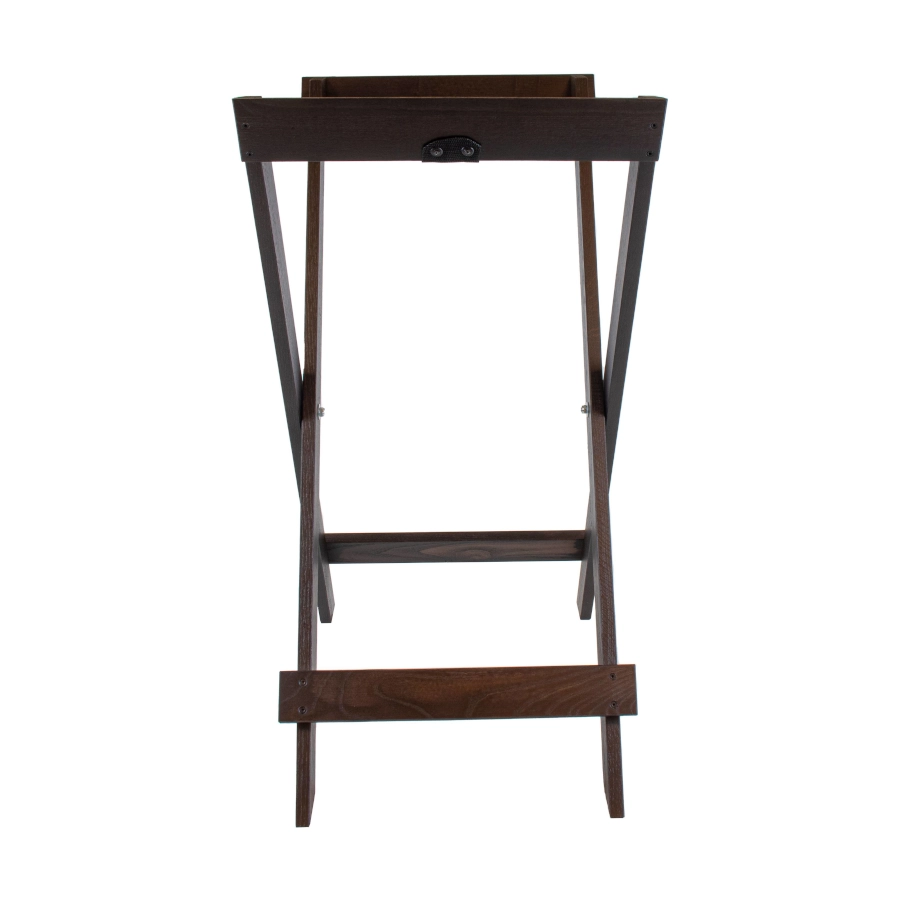 Brickställning av ek som är havana black från Select Concept och passar vissa serveringsbrickor.