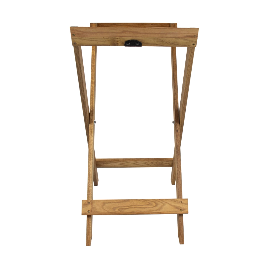 Brickställning av ek som är linoljad från Select Concept och passar vissa serveringsbrickor.