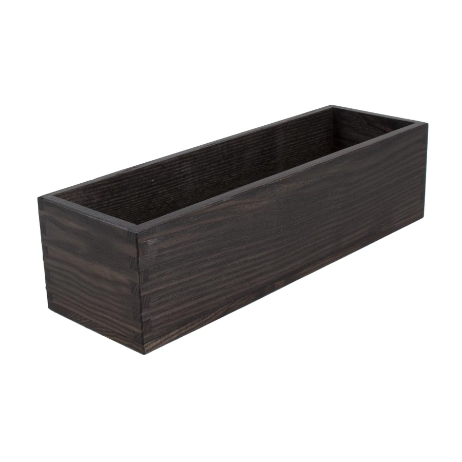Trälåda från Select Concept av ek i mellan storlek och 38x12x9,8 cm i Havana black.