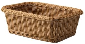 Korg, polypropylen, 37,5x28 cm, brun