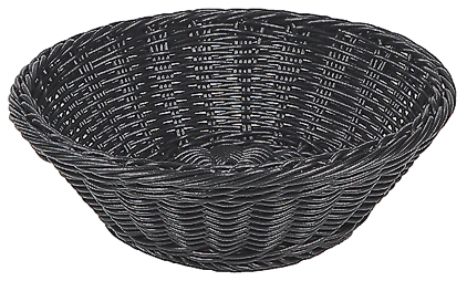 Korg, polypropylen, 26 diameter cm, svart
