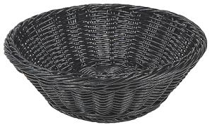 Korg, polypropylen, 26 diameter cm, svart