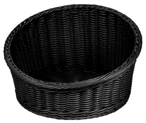 Brödkorg, polypropylen, 36 diameter cm, svart