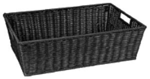 Brödkorg, polypropylen, 40x30 cm, svart