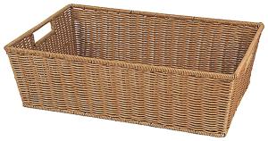 Brödkorg, polypropylen, 40x30 cm, brun