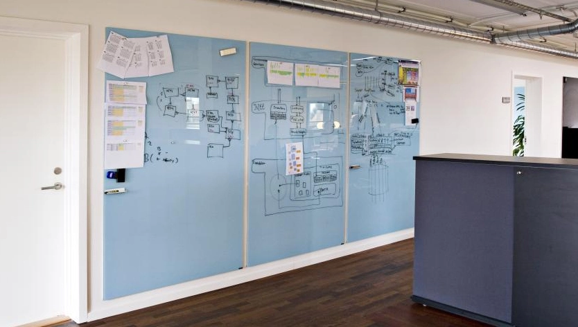 Chat Board Classic magnetisk skrivtavla i en miljö.