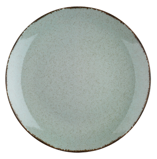Pearl Colorx, flat tallrik, 27 diameter cm, grön - 6 st/fp