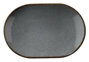 Pearl Colorx oval tallrik 28 diameter cm gråblå - 6 st/fp