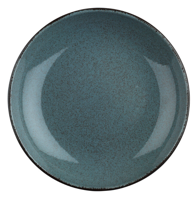 Pearl Colorx, djup tallrik, 21 diameter cm, gråblå - 6 st/fp