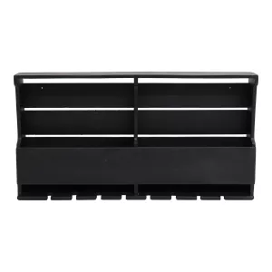 Vinställ för vägg och svartmålad från Trademark Living.