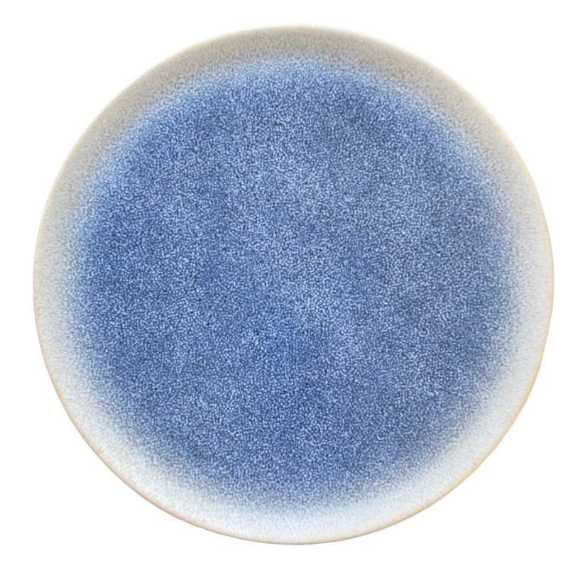 Tina pizzatallrik 33 diameter cm dekor blå/beige - 6 st/fp