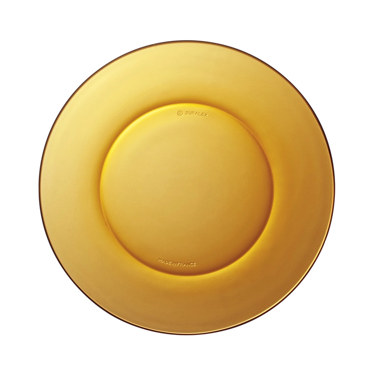 Lys assiett 19 diameter cm i amber från Duralex.