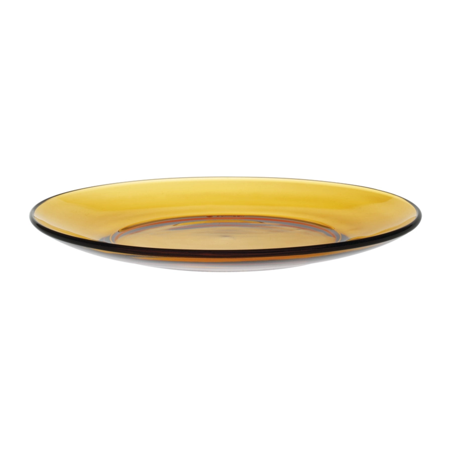 Lys assiett 19 diameter cm i amber från Duralex.