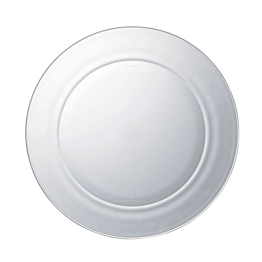 Lys tallrik 28 diameter cm i klar transperent från Duralex.