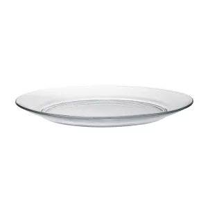 Lys tallrik 28 diameter cm i klar transperent från Duralex.