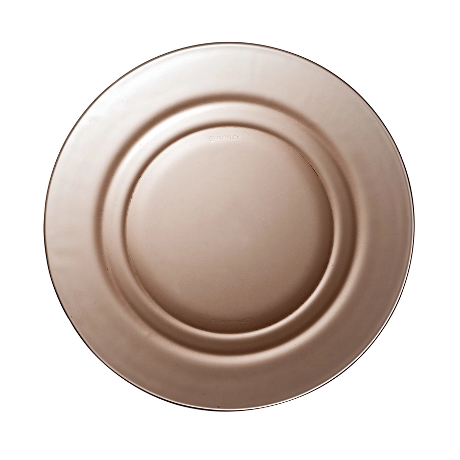 Lys djup tallrik 23 diameter cm i sepia från Duralex.