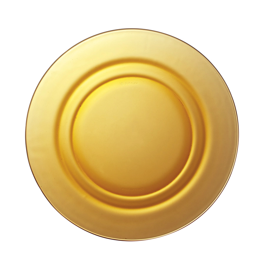 Lys djup tallrik 23 diameter cm i amber från Duralex.