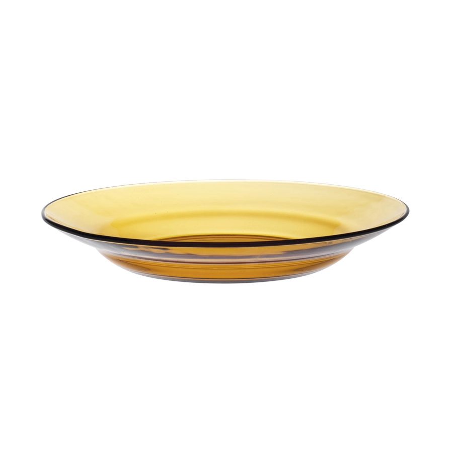 Lys djup tallrik 23 diameter cm i amber från Duralex.