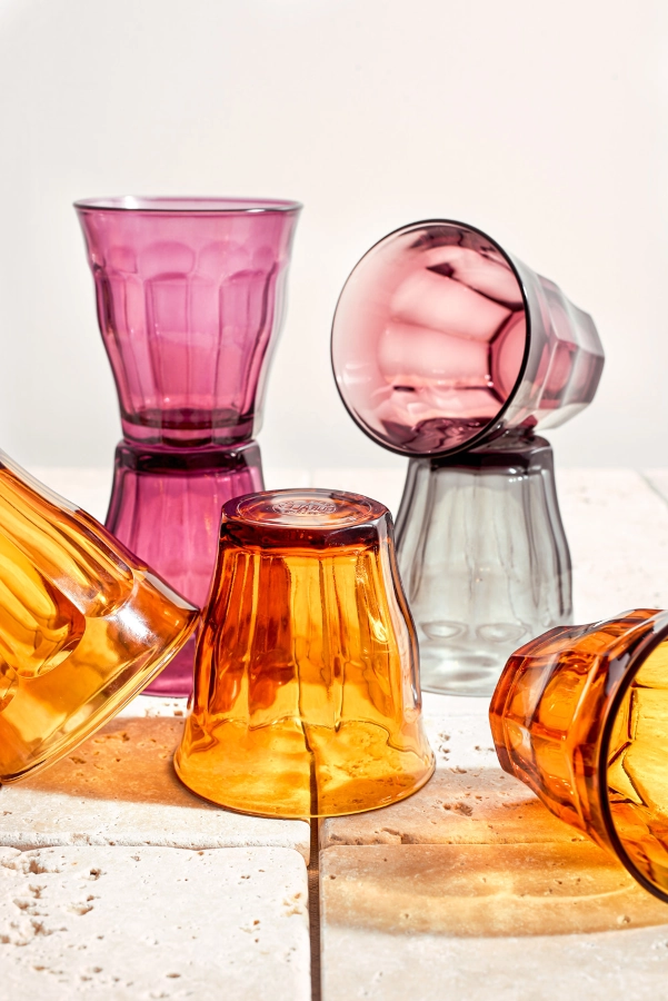 Picardie 25 cl glas i plum, grey och amber färg från Duralex.