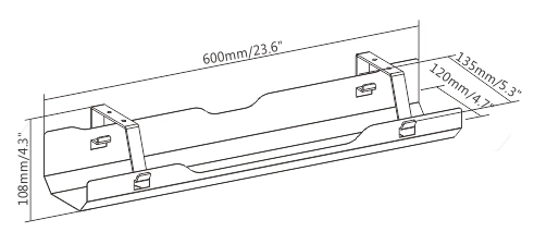 Kabelränna Adapt från Elj och mått.