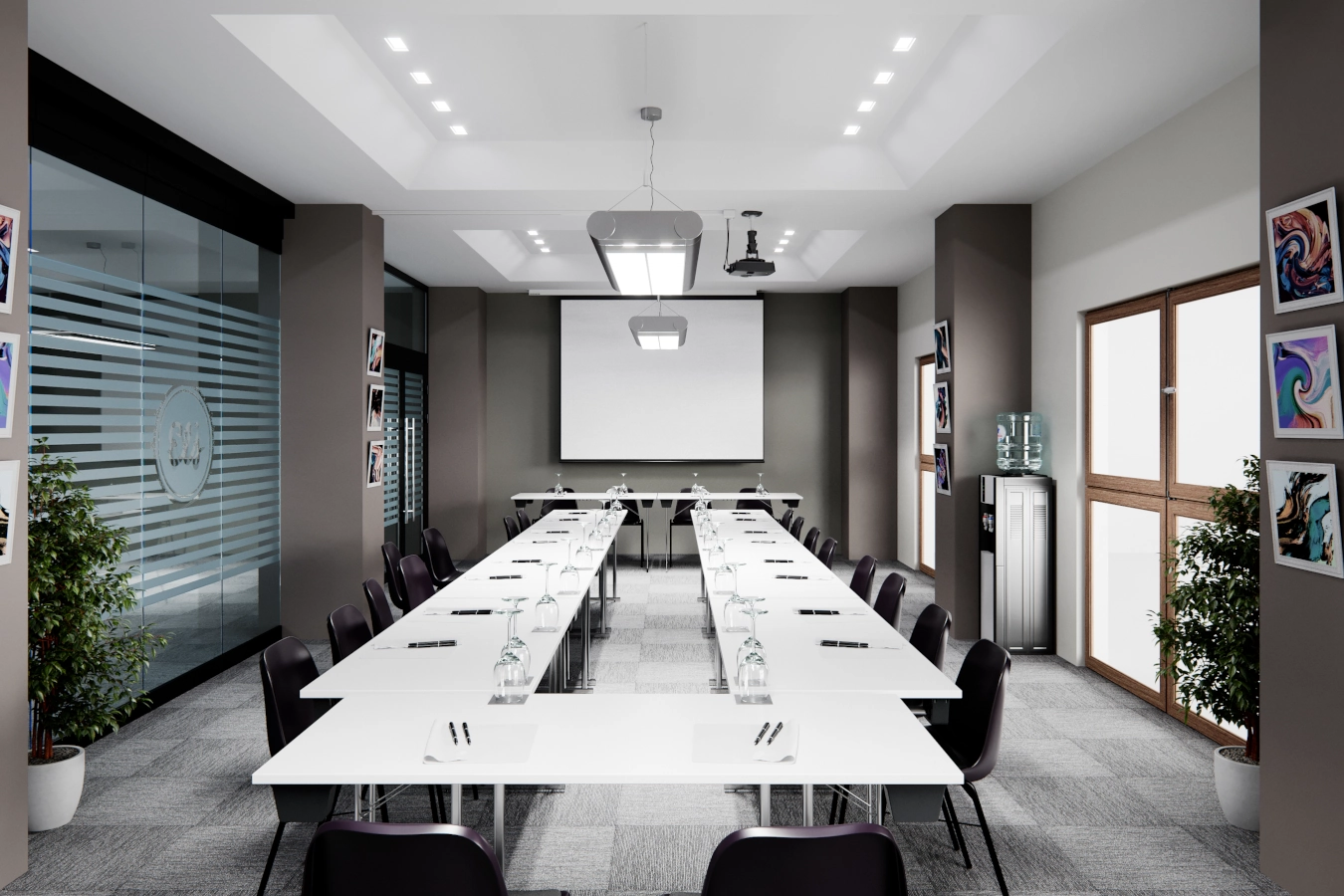 Bella stolar från Elj i svart med svart sittskal av plast och klädd sits.